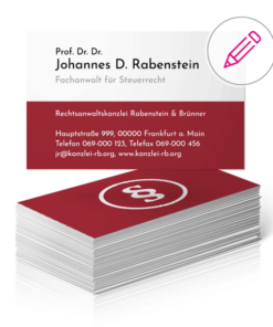 visitenkarte fuer rechtsanwalt