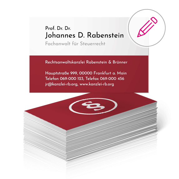 visitenkarte fuer rechtsanwalt