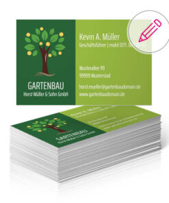 visitenkarten vorlage gärtner
