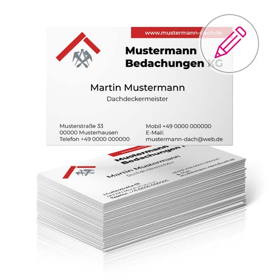 Visitenkarten für Dachdecker