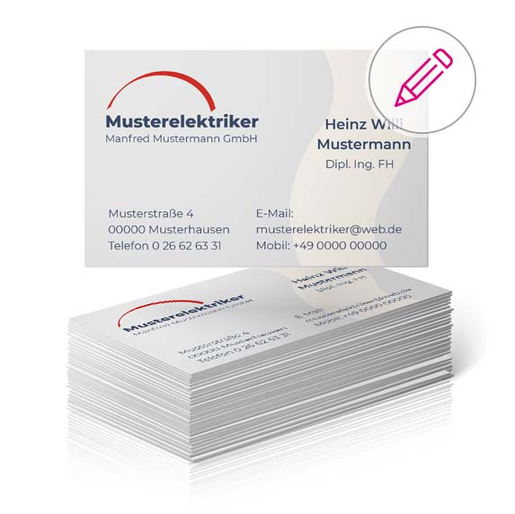 Visitenkarten Vorlagen für Elektriker