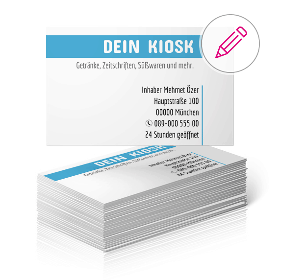 visitenkarten vorlage einzelhandel