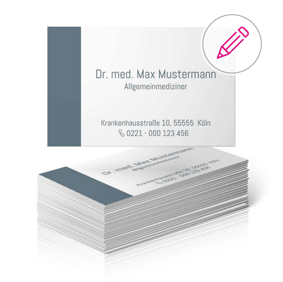 visitenkarten vorlage für ärzte