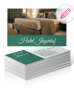 visitenkarten vorlage hotel