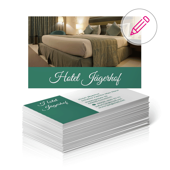 visitenkarten vorlage hotel