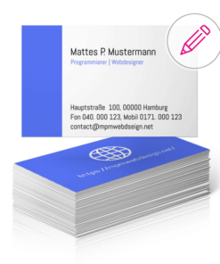 visitenkarten vorlage webdesign