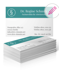 visitenkartenvorlage rechtsanwalt