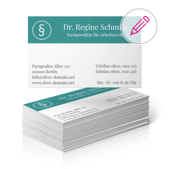 visitenkartenvorlage rechtsanwalt